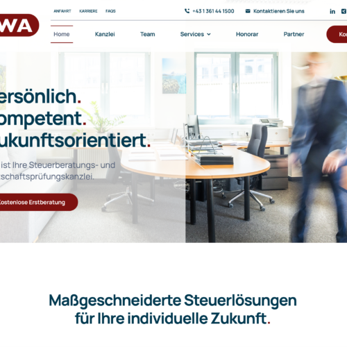 Screenshot of Tax Wood Audit's website